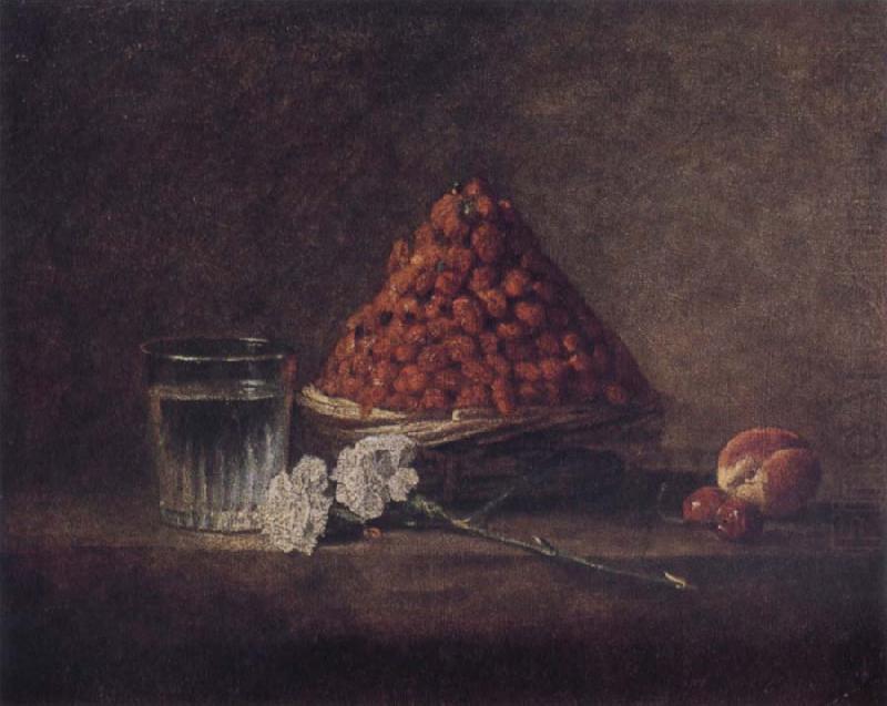 Jean Baptiste Simeon Chardin Still Life wtih Basket of Strawberries china oil painting image